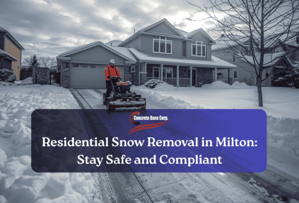 residential snow removal in milton
