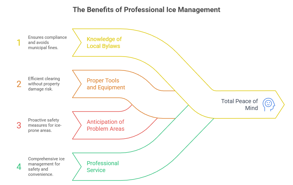 choose professionals for snow removal service in milton